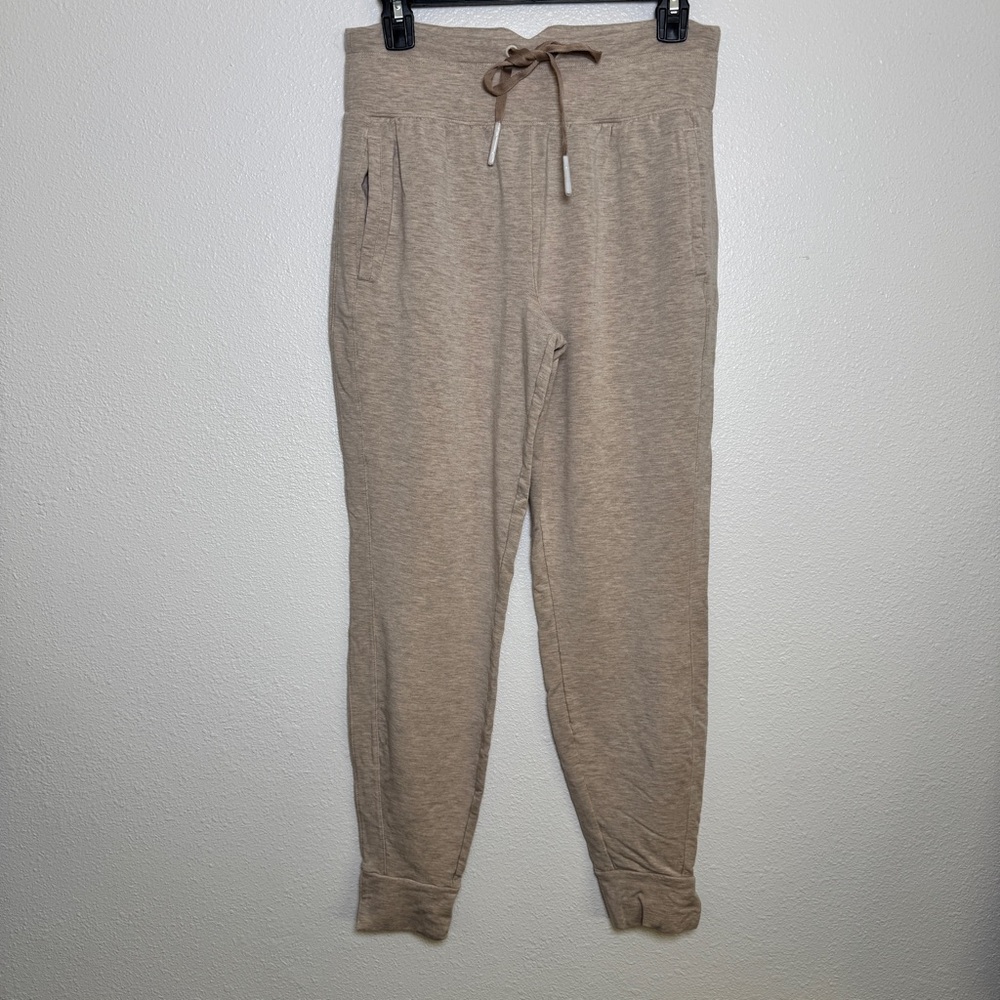TravisMathew Cloud Terry Tie Jogger Oatmeal Beige Size Small NWOT MSRP $130 - Picture 3 of 7
